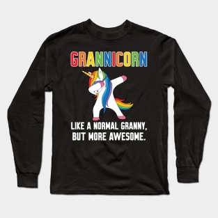 Grannicorn like a normal Granny Long Sleeve T-Shirt